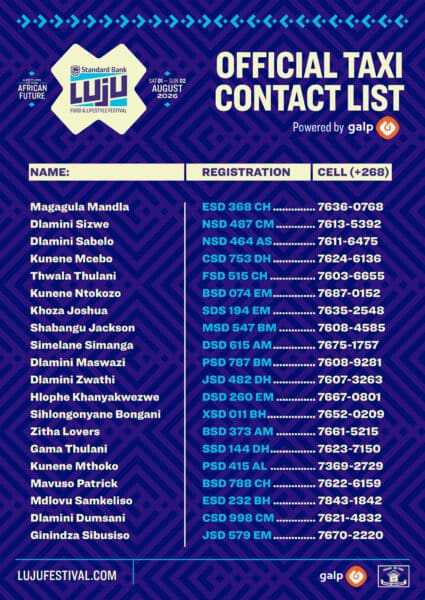 The Standard Bank Luju Food & Lifestyle Festival Park N' Ride Standard bank Page